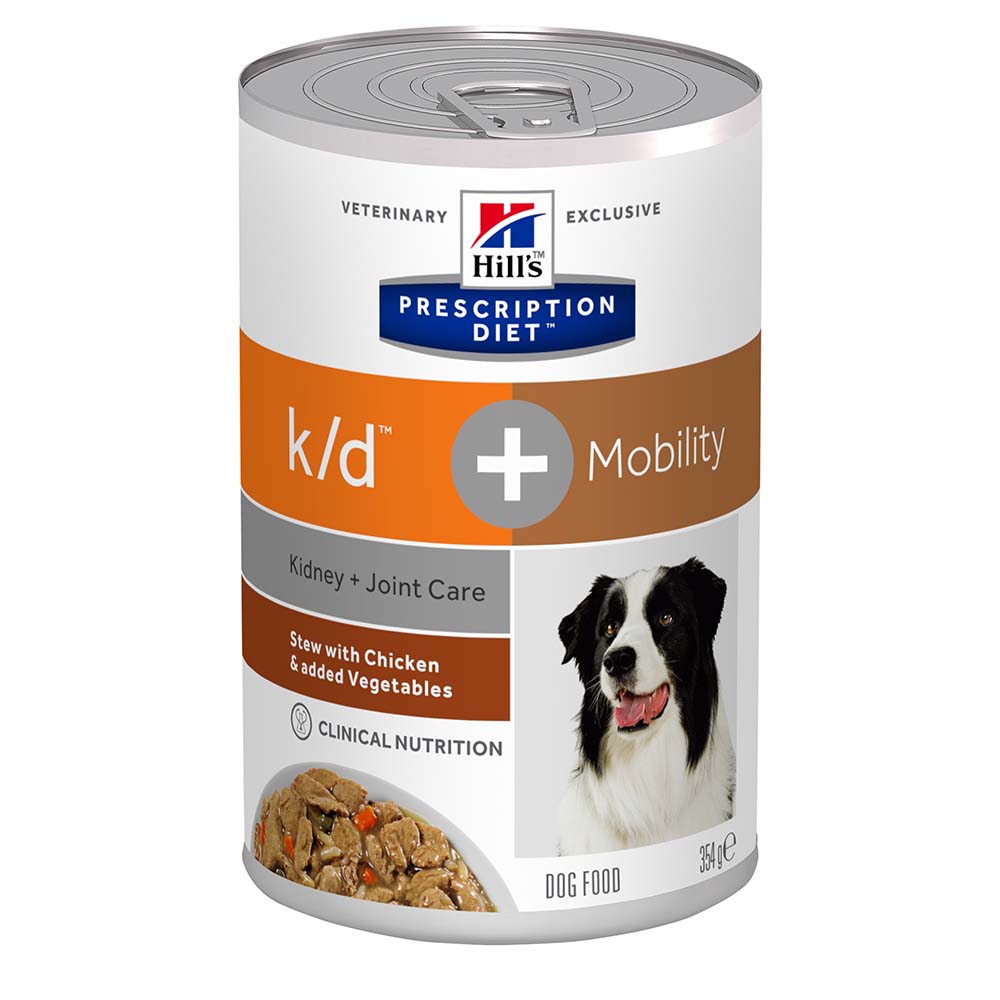 Hill's Prescription Diet Kidney Mobility k/d j/d Hond Stoofpotje - blik 12x354g