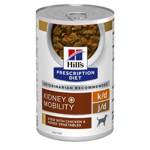 Hill's Prescription Diet Kidney Mobility k/d j/d Hond Stoofpotje - blik 12x354g