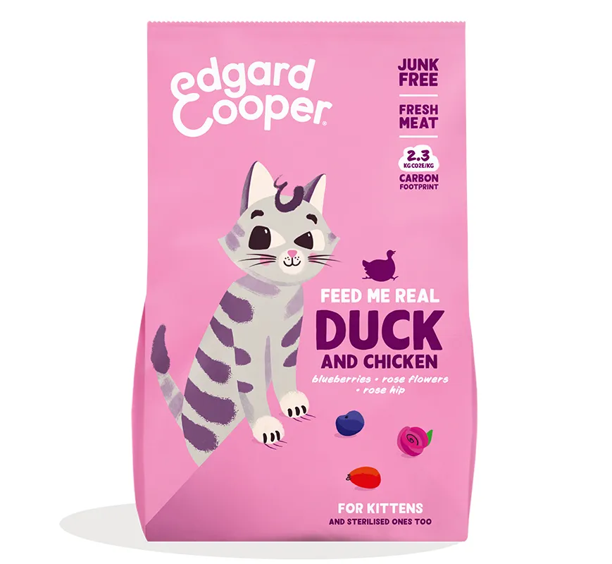 Edgard & Cooper Kitten Eend & Kip Kat - 325g