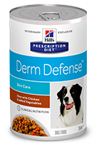 Hill's Prescription Diet Derm Defense Stoofpotje Hond - blik 12x354g