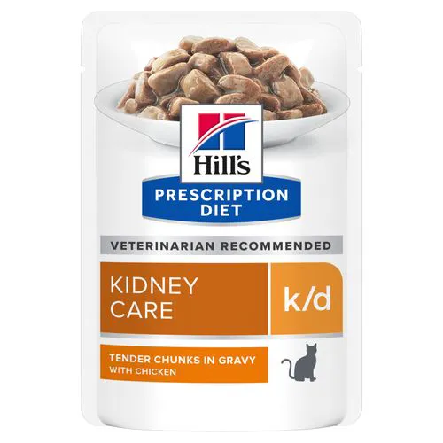 Hill's Prescription Diet Kidney Care k/d Kat - pouches 12x85g - kip