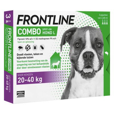 OUTLET - Frontline Combo Spot On Hond - 20 tot 40 kg - 3 pipetten