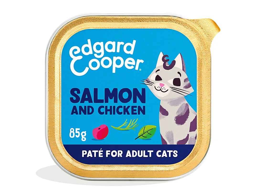 Edgard & Cooper Adult Zalm & Kip Kat - kuipje 85g