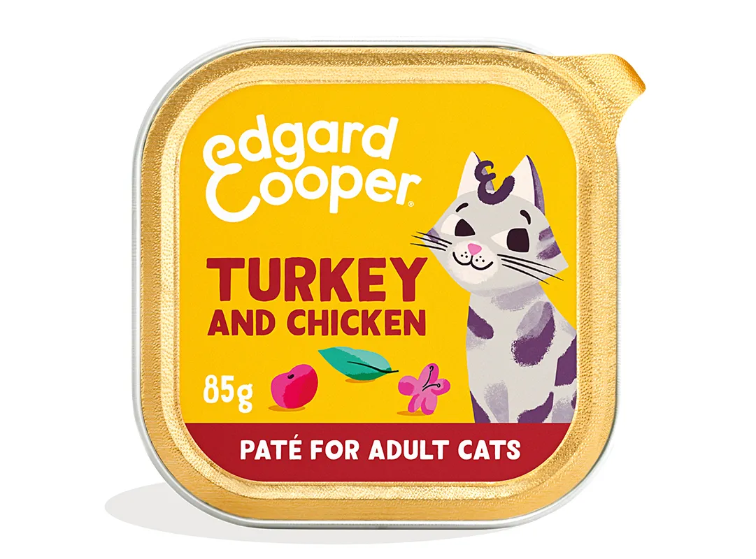 Edgard & Cooper Adult Kalkoen & Kip Kat - kuipje 85g