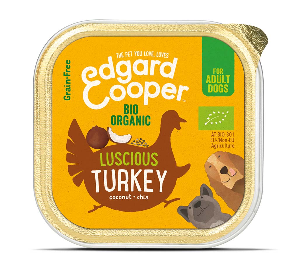 Edgard & Cooper Adult Biologisch Kalkoen Hond - kuipje 100g