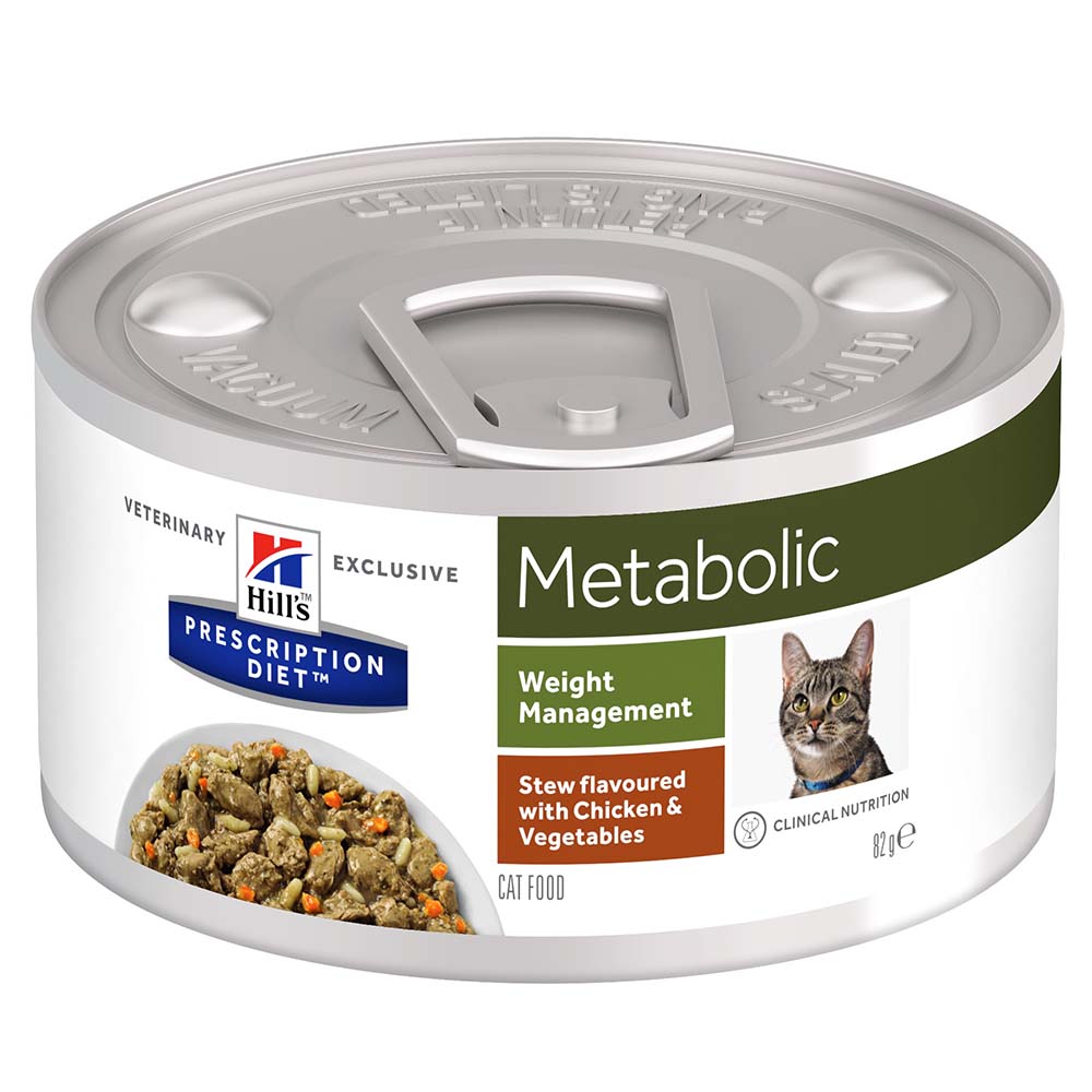 Hill's Prescription Diet Metabolic Stoofpotje Kat - blik 24x82g