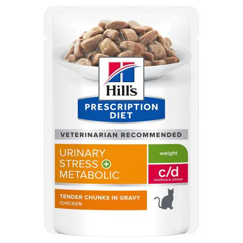 Hill's Prescription Diet Urinary Stress Metabolic c/d Kat - pouches 12x85g