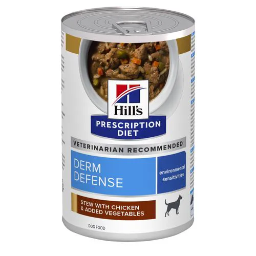 Hill's Prescription Diet Derm Defense Stoofpotje Hond - blik 12x354g