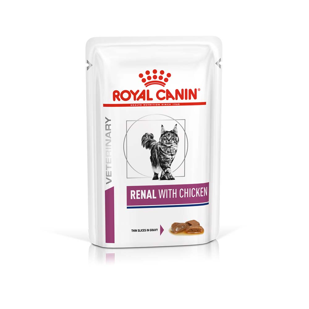OUTLET - Royal Canin Renal Kat - pouches (gravy) 12x85g - kip