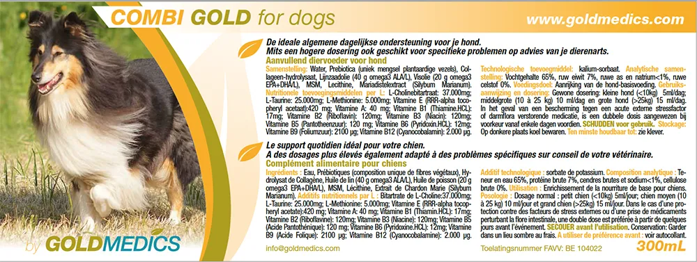 Combi Gold Hond - 300ml