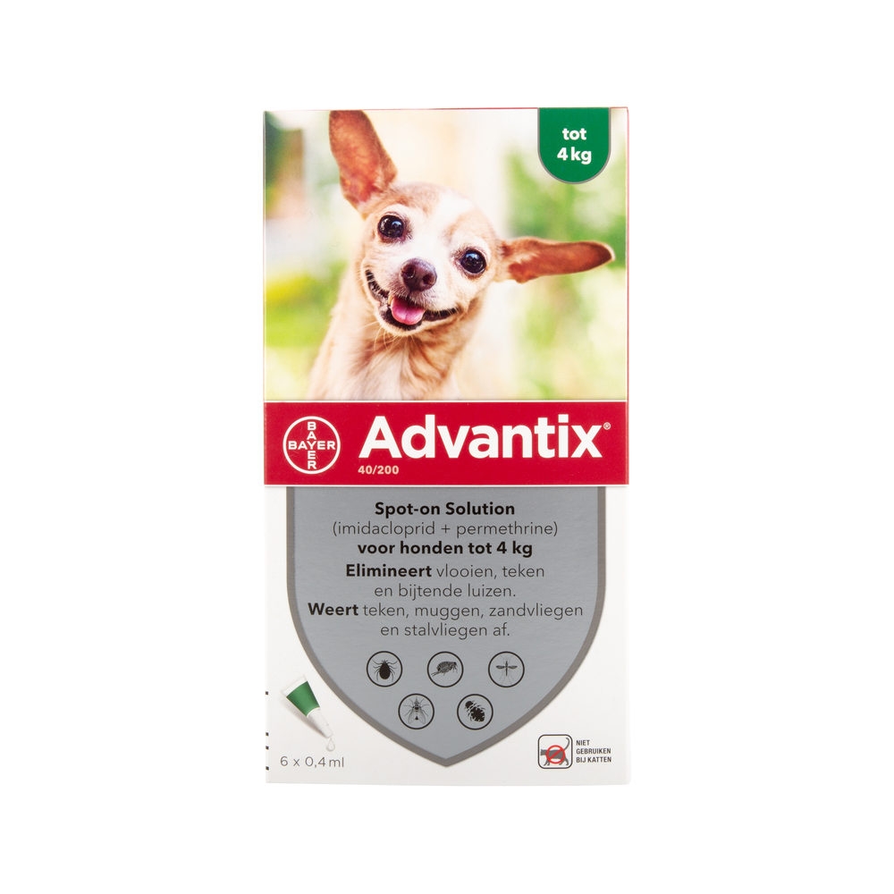 Advantix Hond - 0-4 kg - 4 pipetten