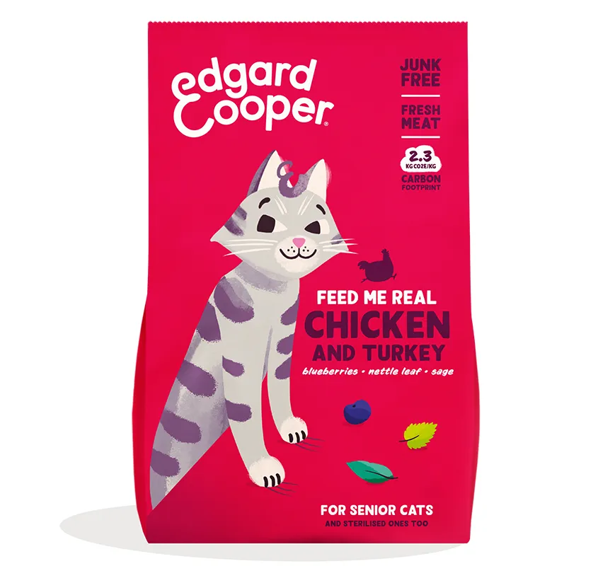 Edgard & Cooper Senior Kip & Kalkoen Kat - 2kg