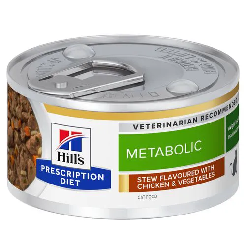 Hill's Prescription Diet Metabolic Stoofpotje Kat - blik 24x82g