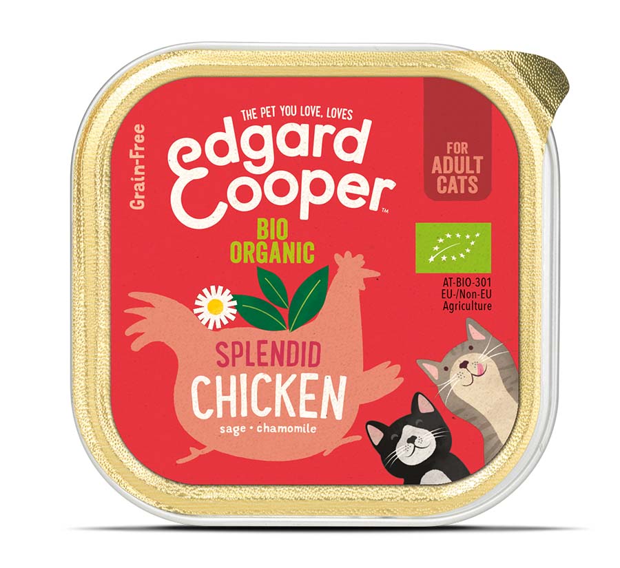 Edgard & Cooper Adult Biologisch Kip Kat - kuipje 85g