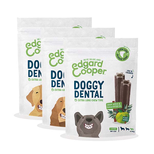 Edgard & Cooper Doggy Dental Hond - Appel & Eucalyptus - small