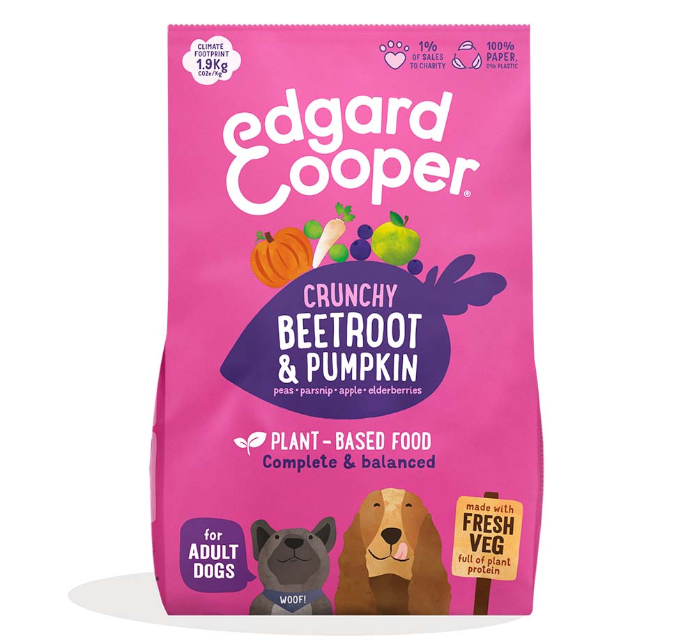 Edgard & Cooper Adult Vega Biet & Pompoen Hond - 1kg