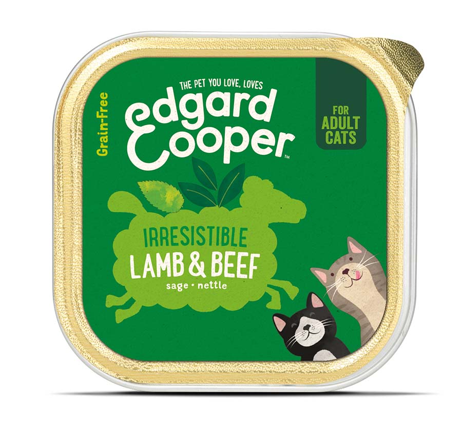 Edgard & Cooper Adult Lam & Rund Kat - kuipje 85g