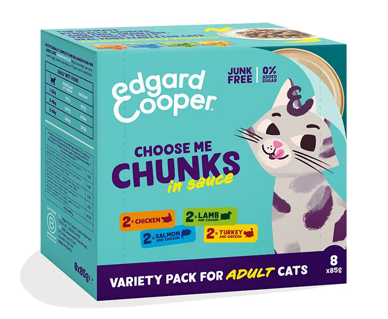 Edgard & Cooper Multipack Adult Kat - 8x85g blikjes