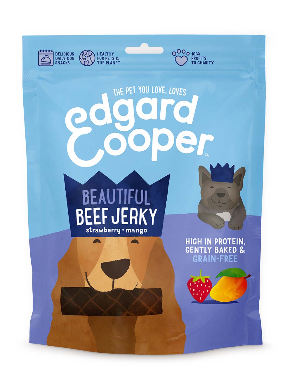 Edgard & Cooper Hond - Jerky 150g - rund
