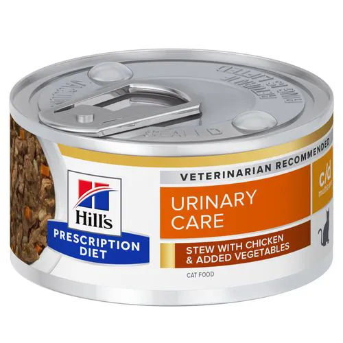 Hill's Prescription Diet Urinary Care c/d Stoofpotje Kat - blik 24x82g