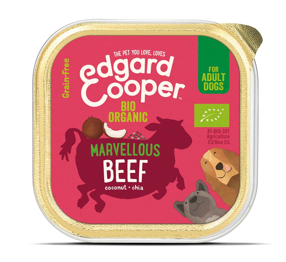 Edgard & Cooper Adult Biologisch Rund Hond - kuipje 100g