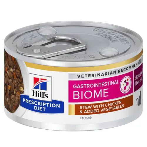 Hill's Prescription Diet Gastrointestinal Biome Stoofpotje Kat - blik 24x82g