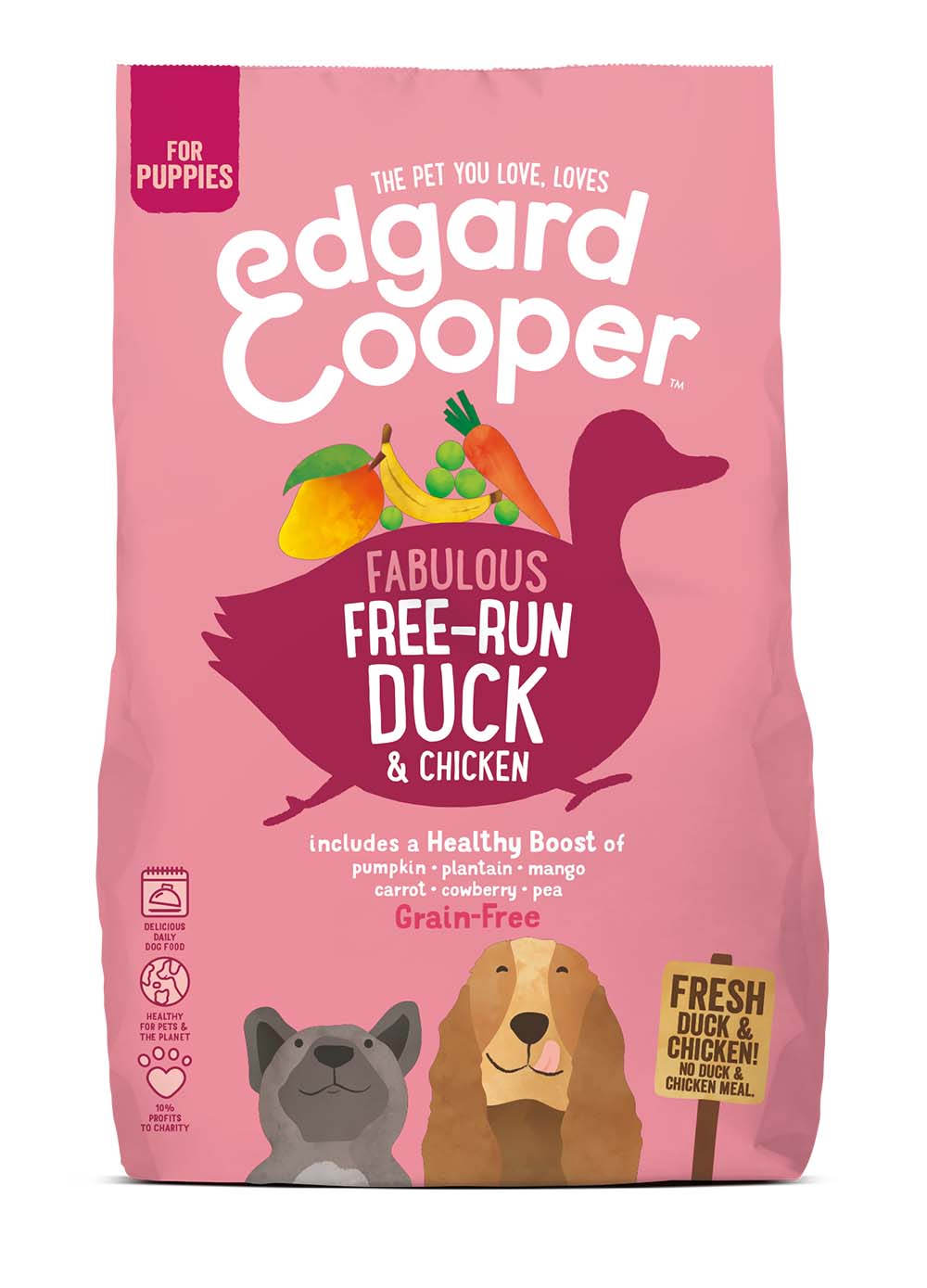 Edgard & Cooper Puppy Eend & Kip Hond - 700g