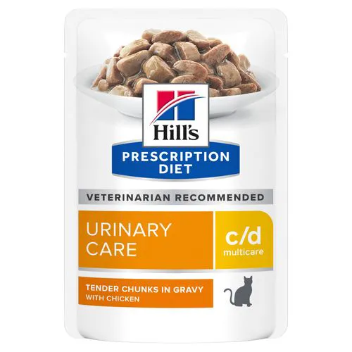 Hill's Prescription Diet Urinary Care c/d Kat - pouches 12x85g - zalm