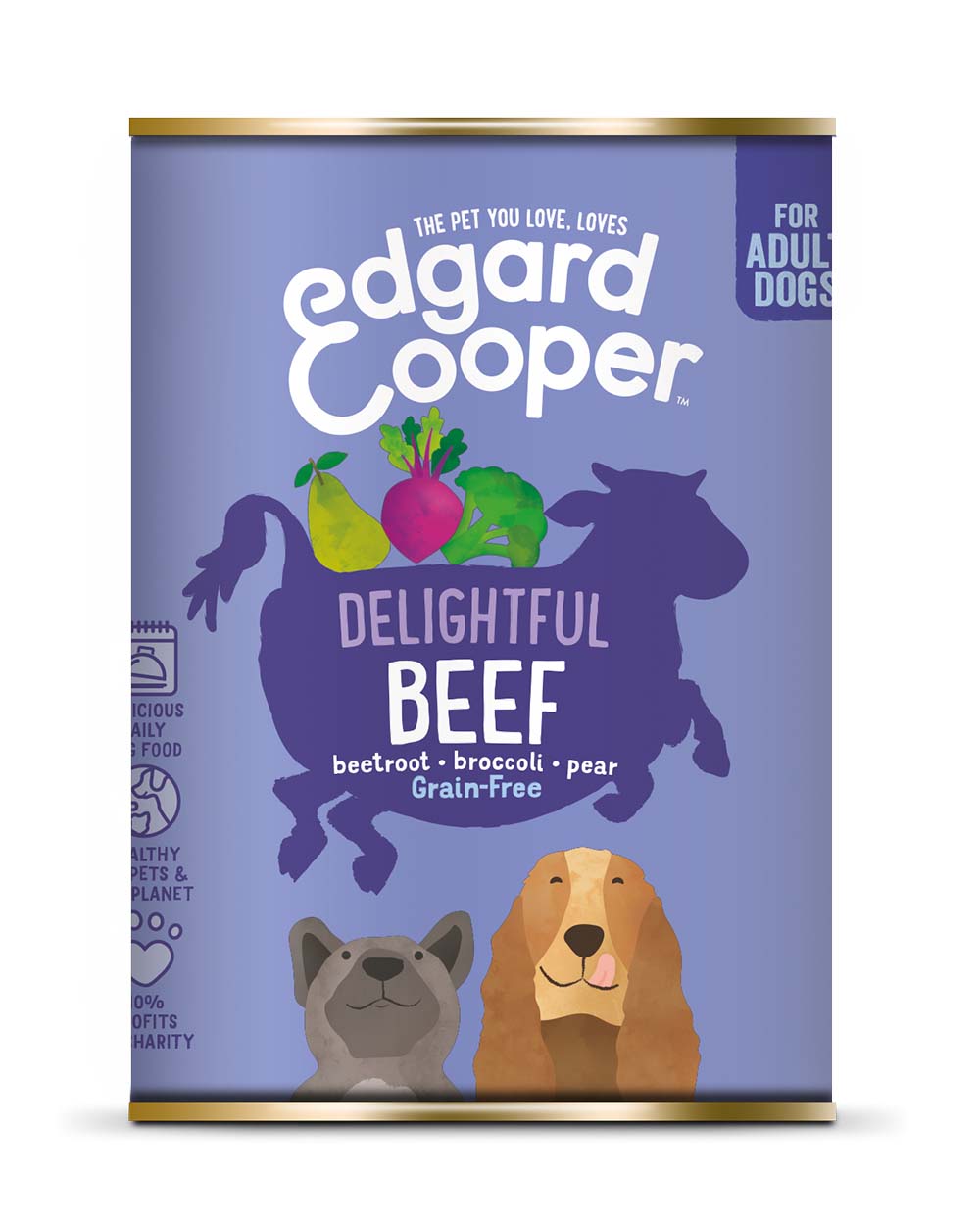 Edgard & Cooper Adult Rund Hond - blik 1x400g