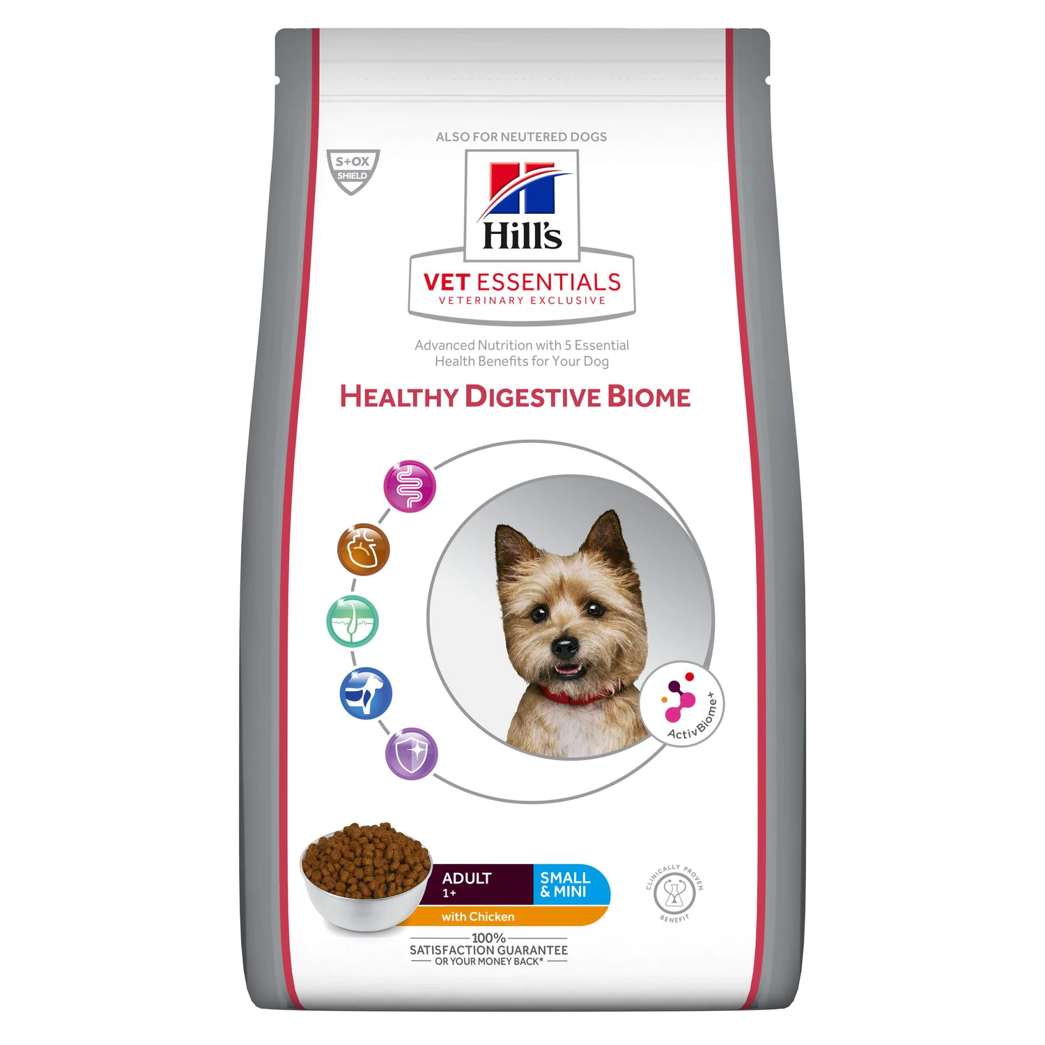 Hill's Vet Essentials Healthy Digestive Biome Adult Small & Mini Hond - 2kg