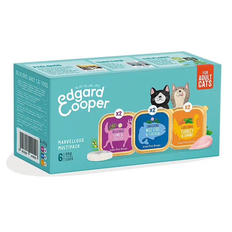 Edgard & Cooper Multipack Adult Kat - 6x85g Kuipje