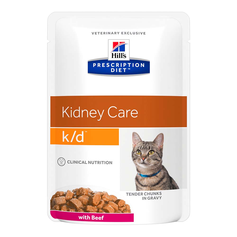 Hill's Prescription Diet Kidney Care k/d Kat - pouches 12x85g - rund