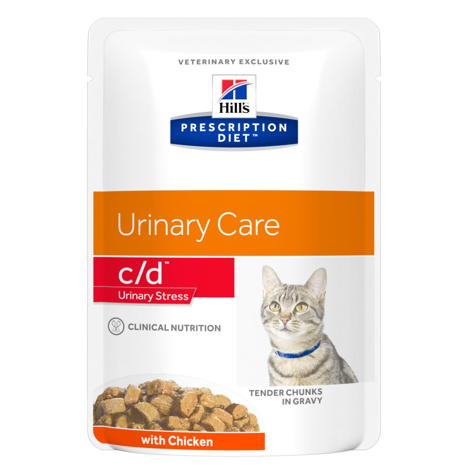 Hill's Prescription Diet Urinary Care c/d Stress Kat - pouches 12x85g - kip