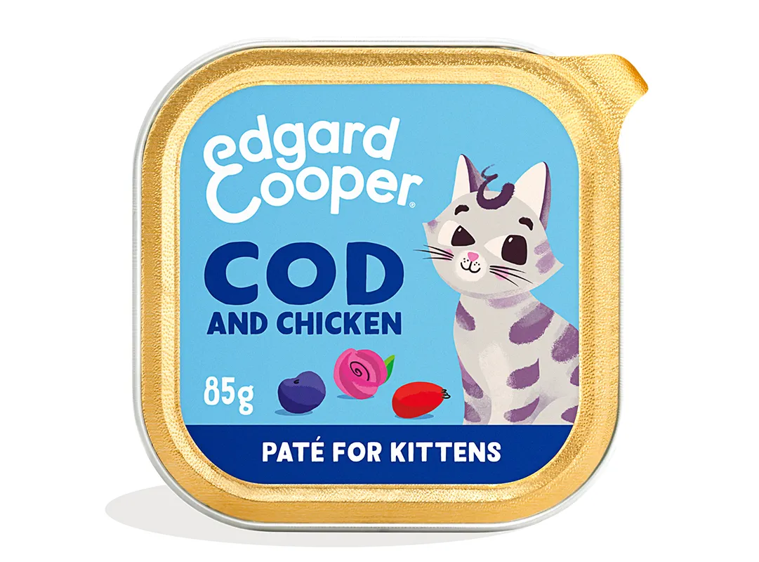 Edgard & Cooper Kitten Kabeljauw & Kip Kat - kuipje
