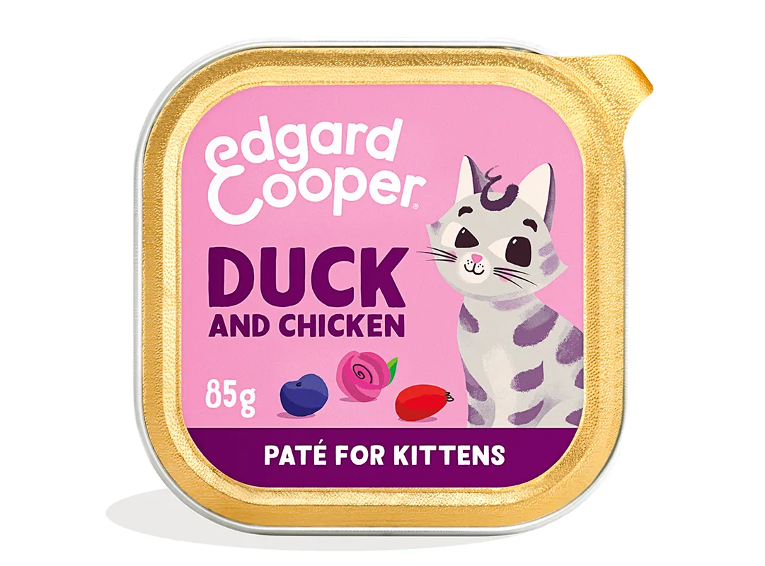 Edgard & Cooper Kitten Eend & Kip Kat - kuipje 85g