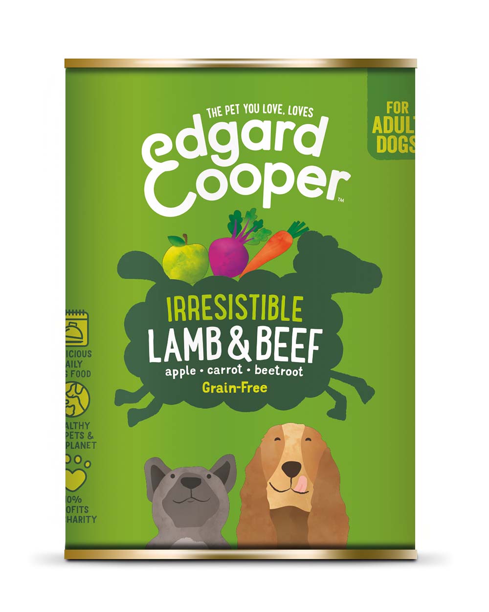 Edgard & Cooper Lam & Rund Hond - blik 400g