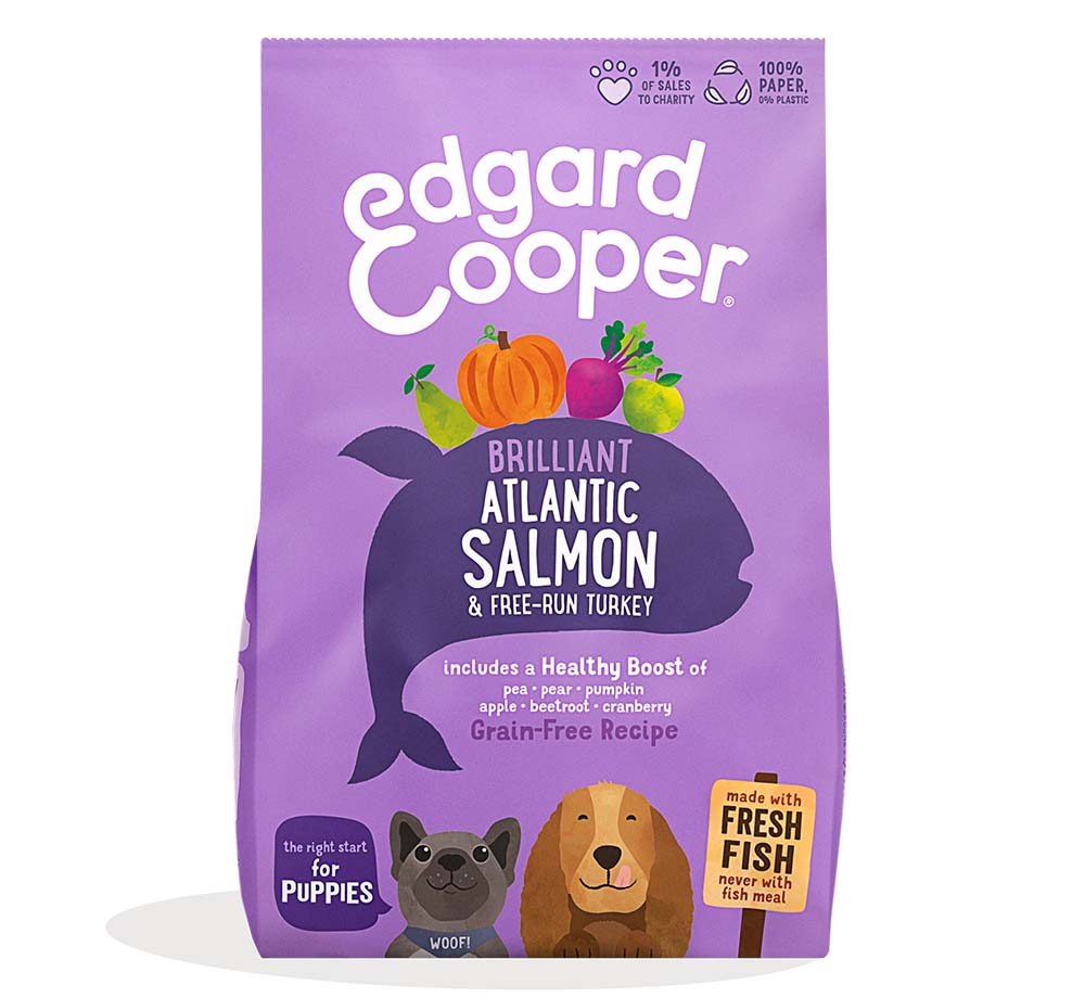 Edgard & Cooper Puppy Zalm & Kalkoen Hond - 2,5kg