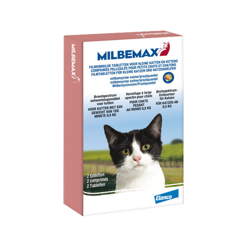 Milbemax - Kleine Kat - 2 tabletten
