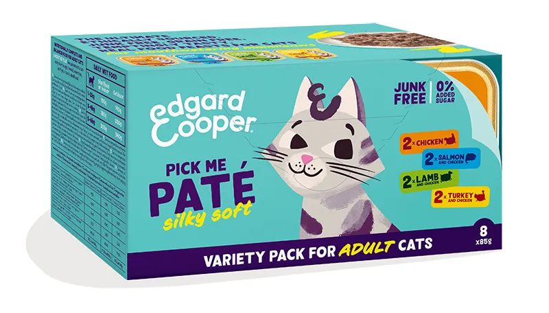 Edgard & Cooper Multipack Adult Kat - 8x85g kuipjes