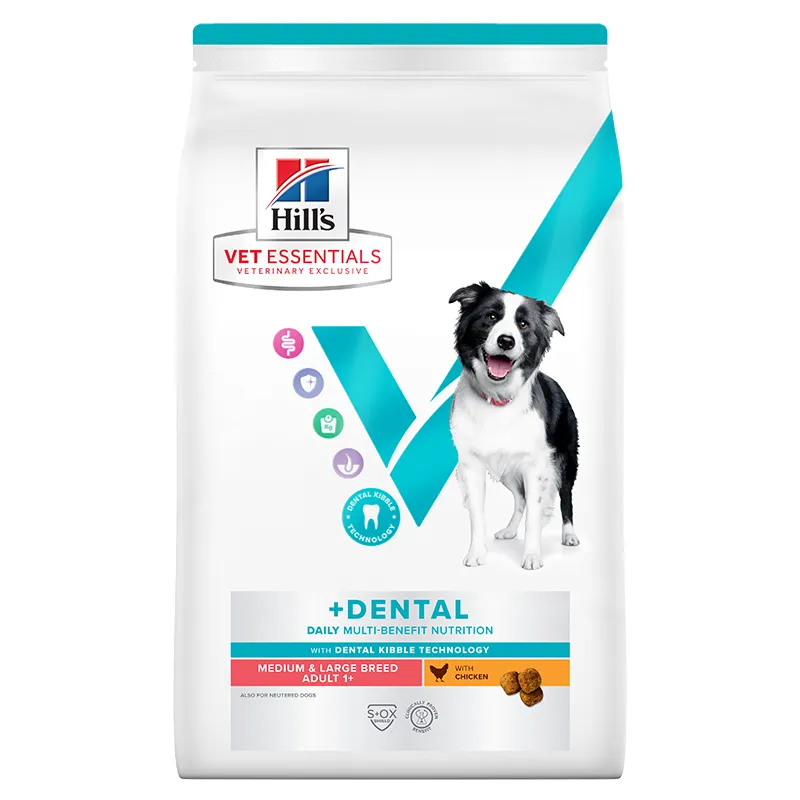 Hill's Vet Essentials Dental Medium & Large Hond - 10kg