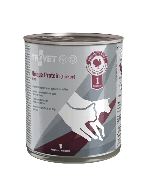 OUTLET - Trovet Unique Protein UPT Hond/Kat - blik 6x800g