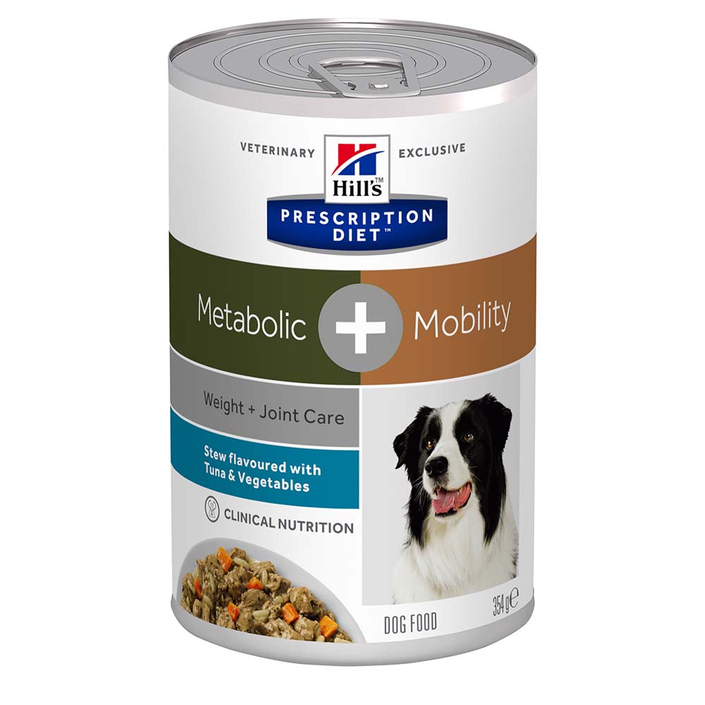 Hill's Prescription Diet Metabolic Mobility Stoofpotje Hond  - blik 12x354g