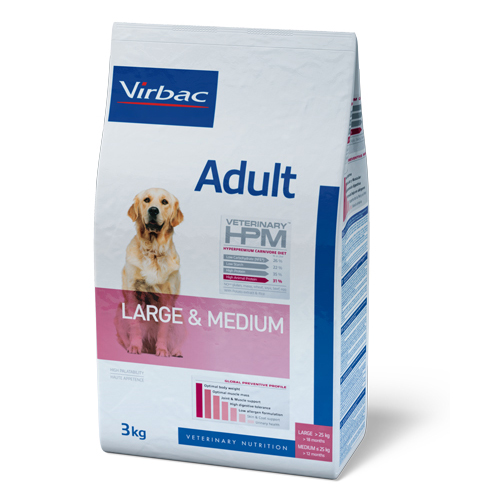 Virbac Veterinary HPM Adult Large & Medium Hond - 3kg