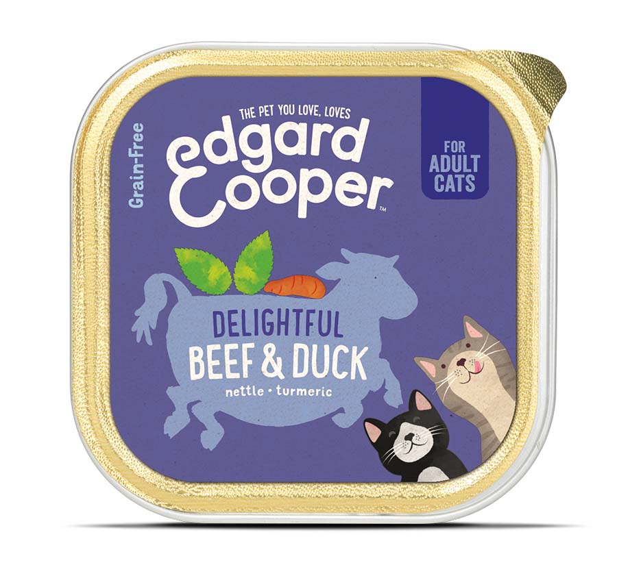 Edgard & Cooper Adult Rund & Eend Kat - kuipje 85g