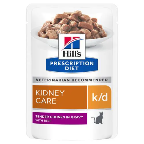 Hill's Prescription Diet Kidney Care k/d Kat - pouches 12x85g - rund