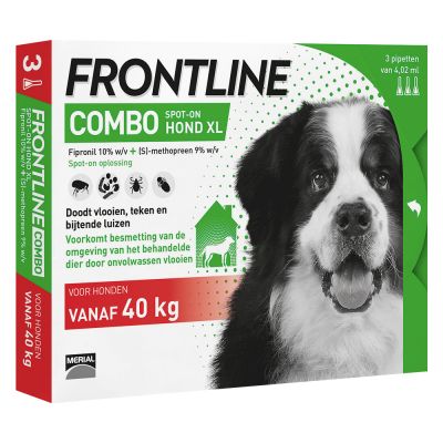 OUTLET - Frontline Combo Spot On Hond - 40 kg en meer - 3 pipetten