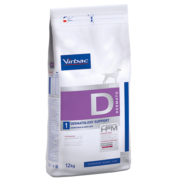 Virbac Veterinary HPM Dermatology D1 Support Hond - 3kg