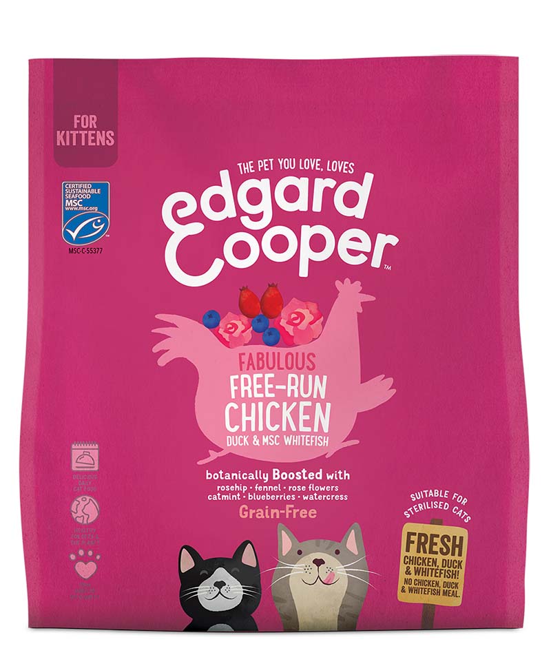 Edgard & Cooper Adult Kip & Eend & Vis Kat - 1,75kg