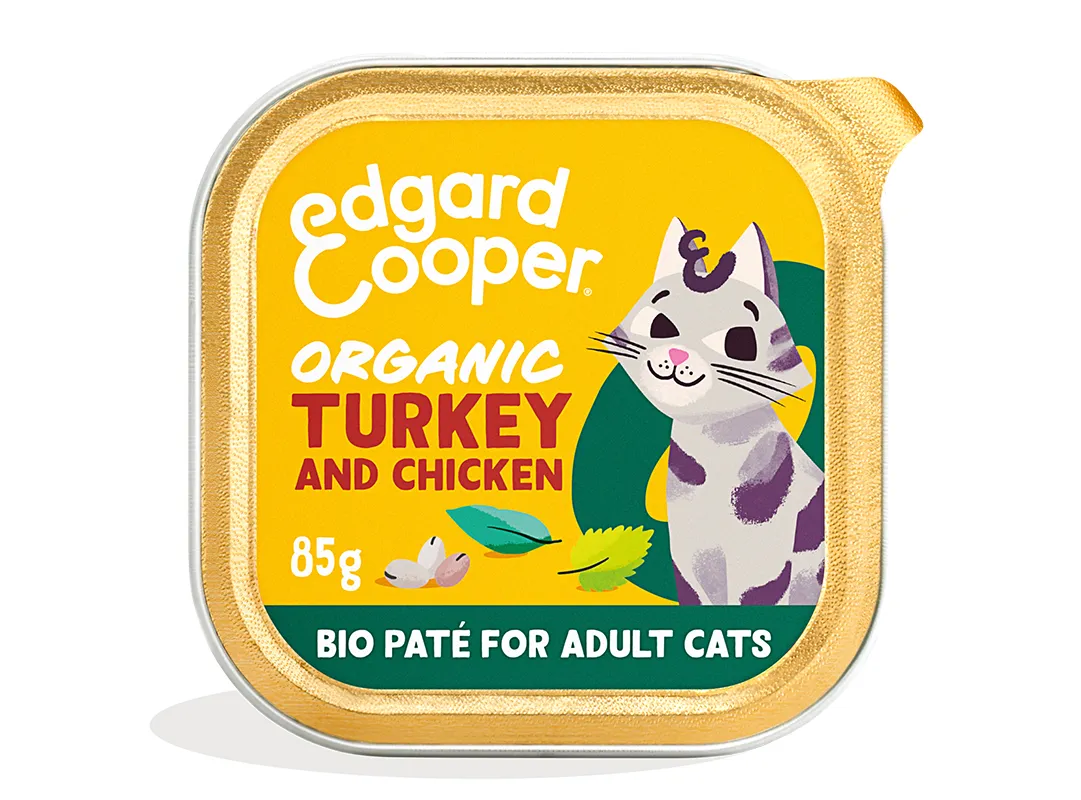 Edgard & Cooper Adult Biologisch Kalkoen & Kip Kat - kuipje