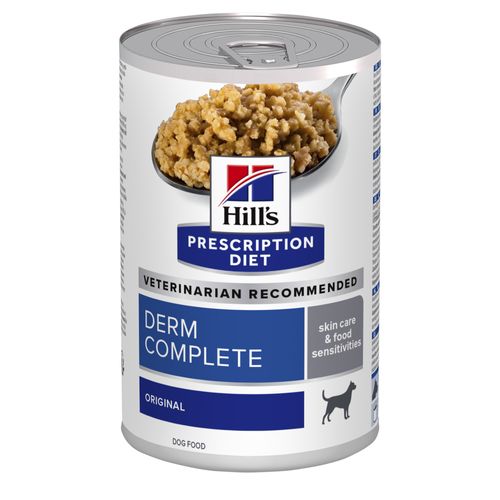 Hill's Prescription Diet Derm Complete Hond - blik 12x370g